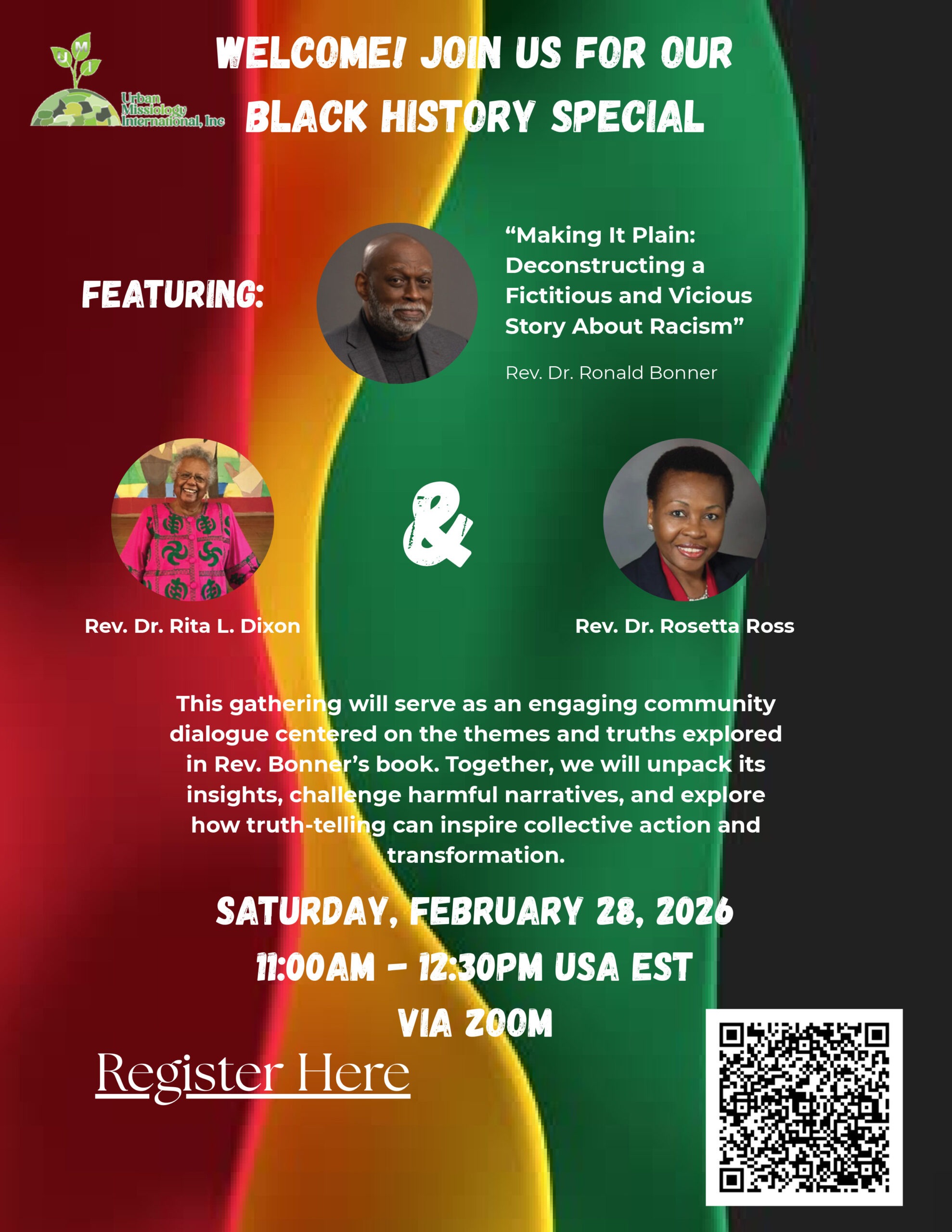 Making It Plain: Deconstructing a Fictitious and Vicious Story About Racism” Zoom event on Feb 28, 2026