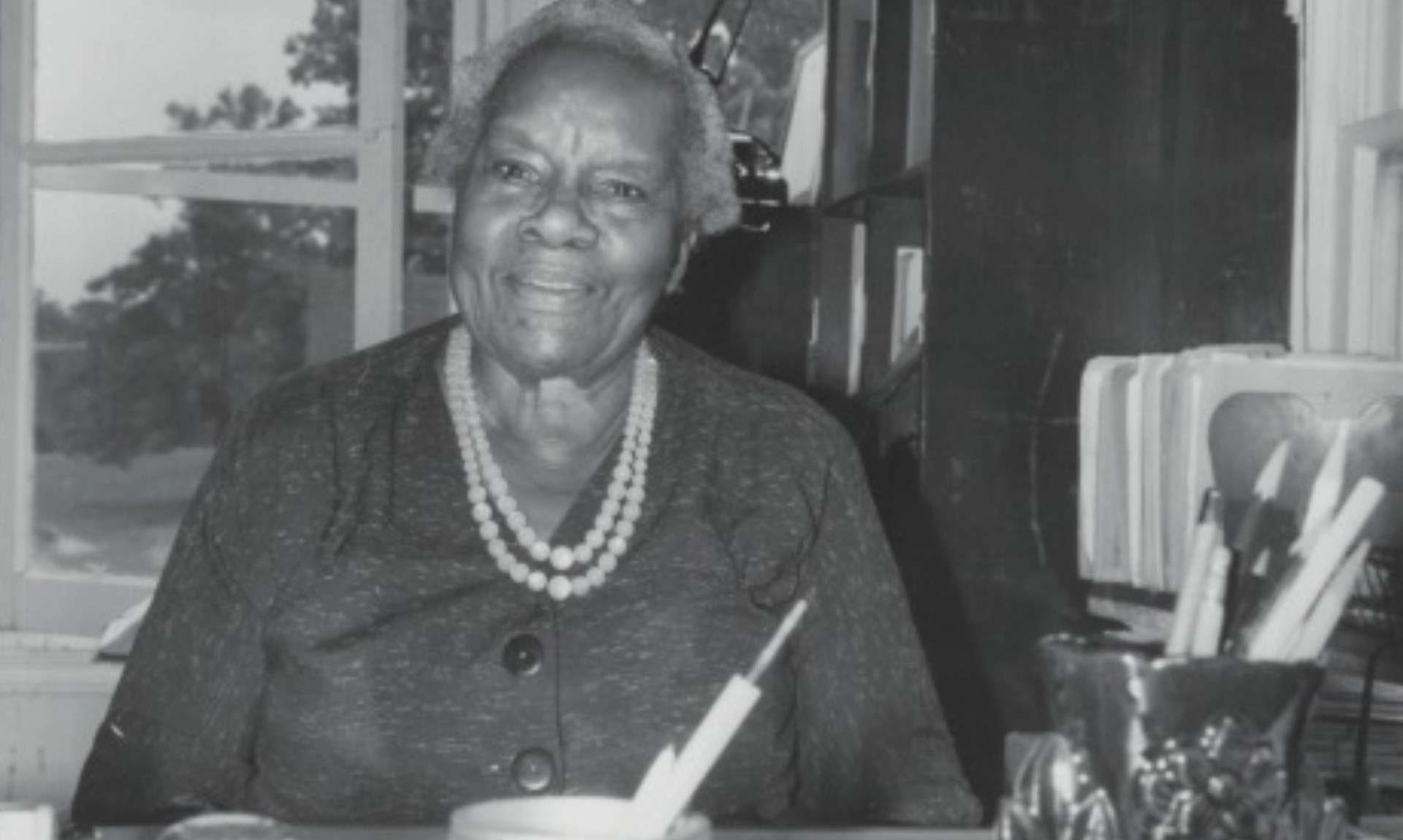 Portrait of Nannie Helen Burroughs, Black educator, labor organizer, and civil rights leader.