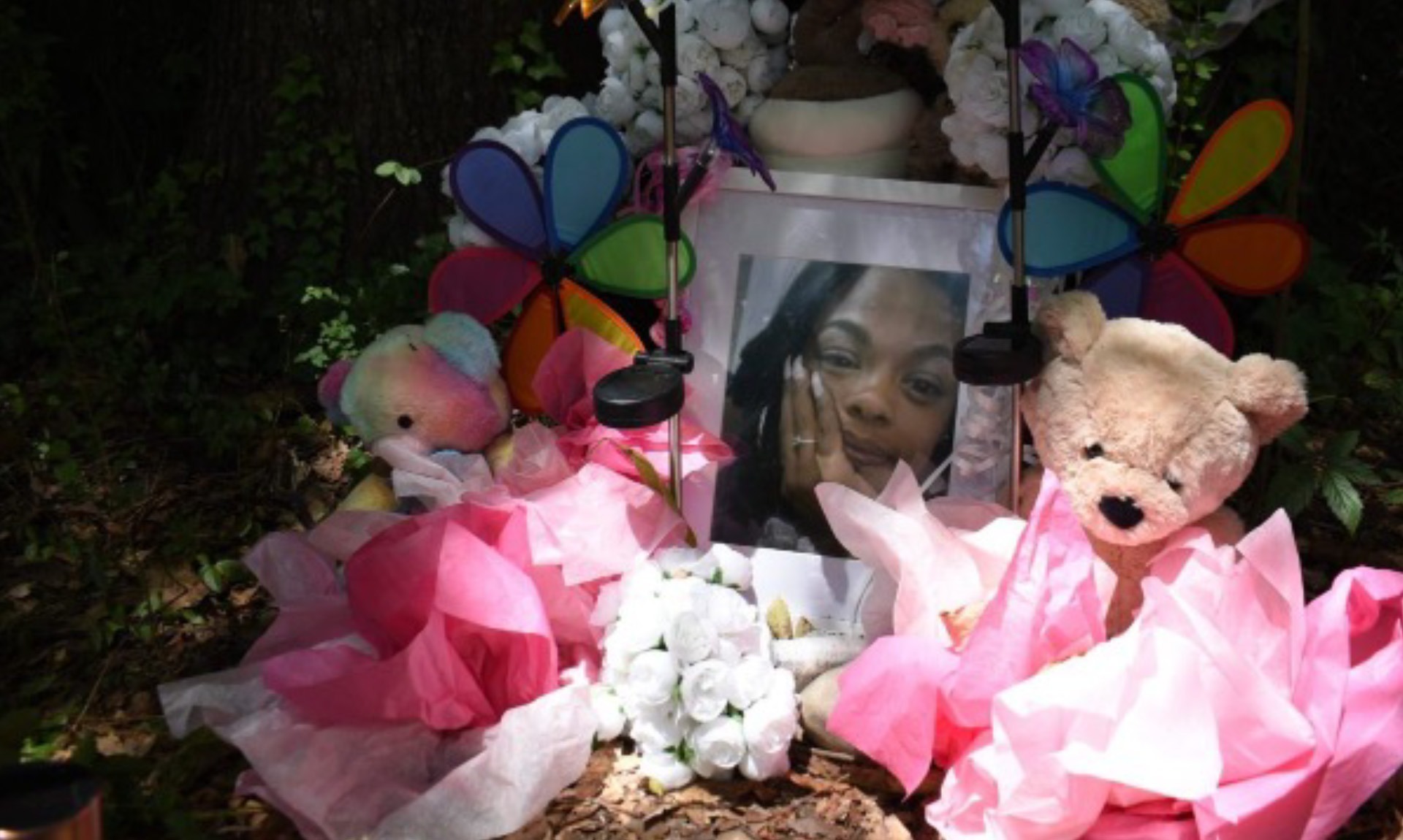 Memorial honoring a Black woman amid concerns over hanging deaths and calls for answers